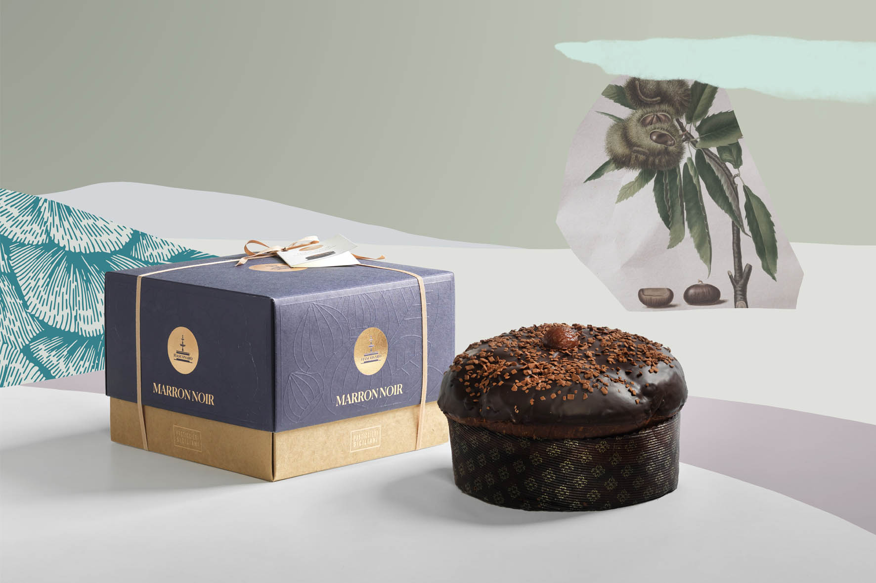 Panettone Marron Noir - Fiasconaro | Pasticcieri Siciliani