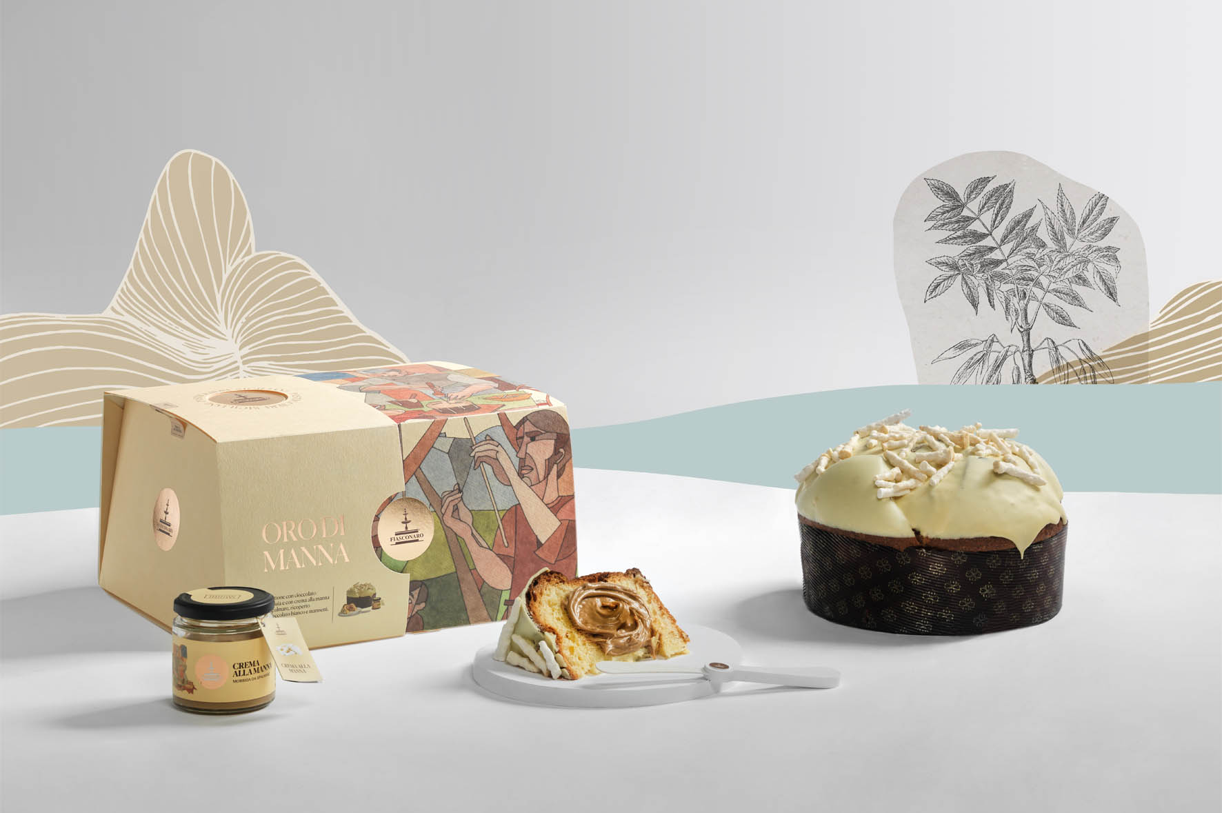 Oro di Manna | Panettone Rosa e Fico d'India - Fiasconaro | Pasticcieri Siciliani